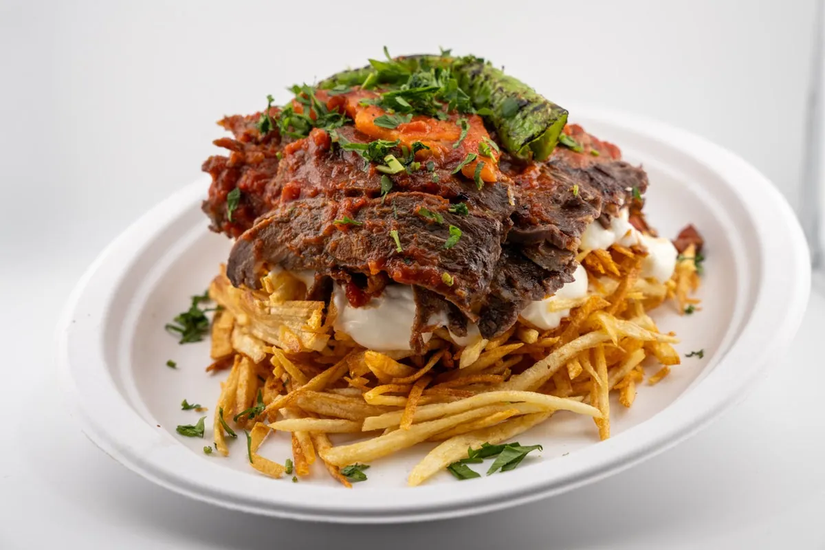 Beef Meteor Bites çentik döner over fries