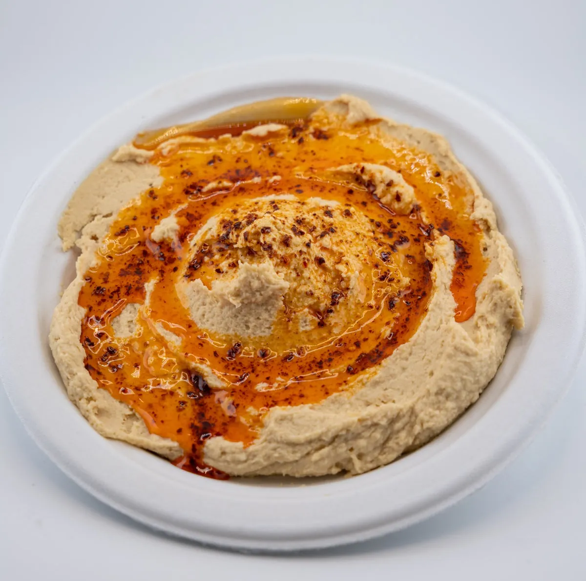 Hummus with tahini and olive oil